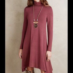 NWT Anthro Maeve Jersey Turtleneck Dress